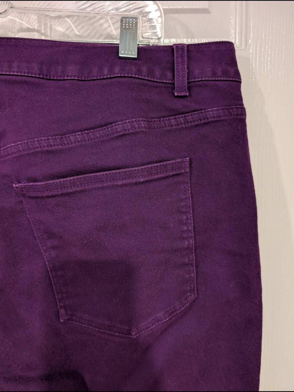 Talbots Purple Heritage Slim Ankle Jeans in Size 16W (Woman) - Picture 8 of 12